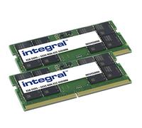 Integral - DDR5 - kit - 32 Go: 2 x 16 Go - SO DIMM 262 broches - 4800 MHz / PC5-38400 - mémoire sans tampon