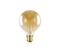 Integral 5 W = 40 W LED Coucher de soleil vintage 1800 K 380LM BC B22 à baïonnette Compatible variateur d'intensité 95 mm Globe lampe G95