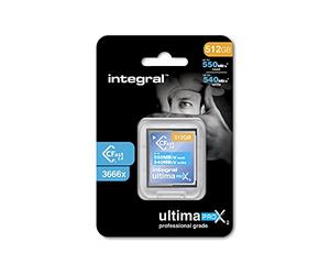 Integral 512GB CFast 2.0 Haute Performance avec Une Vitesse de Lecture jusqu'à 550MB/s et Une Vitesse d'écriture jusqu'à 540MB/s