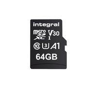 Integral 64GB Pack Double Cartes microSD Premium, vidéo 4K, 100MB/s Lecture, 50MB/s écriture, UHS-I, U3, V30, Classe 10, A1 - pour Smartphones, tablettes, Drones, Consoles de Jeux.