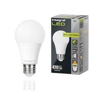 Integral Ampoule LED 2PK GLS E27 non-dimmable à double capteur crépusculaire - Blanc chaud 2700K, 470lm, 4,8W (équivalent 40W) - Basse consommation et idéale pour l'extérieur