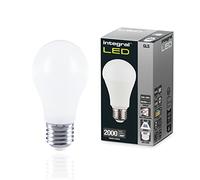 Integral Ampoule LED E27 2 PACK GLS A60 Blanc froid 4000K, 2000LM, 14.5W (équivalent à 120W) non dimmable et dépolie -Efficace en énergie et idéale pour les appliques et lampes dans les salons