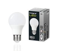 Integral Ampoule LED E27 2 PACK GLS A60 Blanc Froid 4000K, 470LM, 4.0W (équivalent à 40W) non dimmable et dépolie -Efficace en énergie et idéale pour les appliques et lampes dans les salons