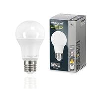 Integral Ampoule LED E27 2 PACK GLS A60 Chaud 2700K, 1055LM, 9.5W (équivalent à 75W) non dimmable et dépolie - Efficace en énergie et idéale pour les appliques et lampes dans les salons