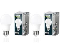 Integral Ampoule LED E27 2 PACK GLS A60 lumière du jour 5000K, 1055LM, 9,5W (équivalent à 75W) ampoule dépolie non dimmable -Efficace en énergie et idéale pour les appliques et lampes dans les salons