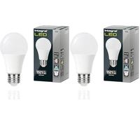 Integral Ampoule LED E27 2 PACK GLS A60 Lumière du jour 5000K, 1521LM, 13.8W (équivalent à 100W) non dimmable & dépolie -Efficace en énergie et idéale pour les appliques et lampes dans les salons