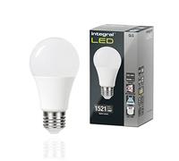 Integral Ampoule LED E27 2 PACK GLS A60 Lumière du jour 5000K, 1521LM, 13.8W (équivalent à 100W) non dimmable & dépolie -Efficace en énergie et idéale pour les appliques et lampes dans les salons