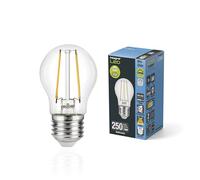 Integral Ampoule LED - E27 Omni-filament Balle de golf Chaud 2700K, 250LM, 2W(équivalent à 25W)non dimmable - Paquet de 4 - Efficace en énergie, Pour les chambres, les couloirs et les salles de séjour
