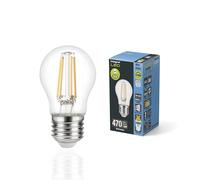 Integral Ampoule LED - E27 Omni-filament balle de golf Chaud 2700K, 470LM, 3.4W(équivalent 40W)non dimmable - Paquet de 4 - Efficace en énergie, Pour les chambres, les couloirs et les salles de séjour