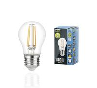 Integral Ampoule LED E27 Omni-filament Balle de golf Chaud 2700K, 470LM, 3,4W (équivalent à 40W) dimmable - Paquet de 4 - Efficace en énergie, Pour les chambres à coucher, les couloirs et les salons