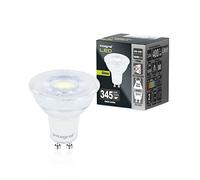 Integral Ampoule LED en verre GU10 5 PACK blanc froid 4000K, 400LM, 3,6W (équivalent à 50W) non dimmable - Efficace en énergie et idéale pour les spots et projecteurs dans les salles de bains