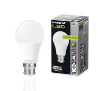 Integral Ampoule LED GLS B22 non-dimmable à double capteur crépusculaire - Blanc froid 4000K, 470lm, 4,8W (équivalent 40W) - Basse consommation et idéale pour l'extérieur