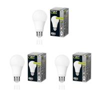 Integral Ampoule LED GLS E27 non-dimmable à double capteur crépusculaire - Blanc froid 4000K, 470lm, 4,8W (équivalent 40W) - Basse consommation et idéale pour l'extérieur (Lot de 3)