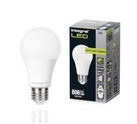 Integral Ampoule LED GLS E27 non-dimmable à double capteur crépusculaire - Blanc froid 4000K, 806lm, 8W (équivalent 60W) - Basse consommation et idéale pour l'extérieur