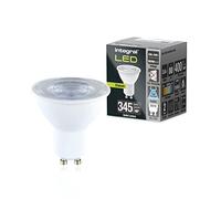 Integral Ampoule LED GU10 5 PACK lumière du jour froide 6500K, 400LM, 3,6W (équivalent à 50W) non dimmable -Efficace en énergie et idéale pour les spots et projecteurs dans les salles de bains