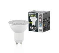 Integral Ampoule LED GU10 5 PACK lumière du jour froide 6500K, 590LM, 4,9W (équivalent à 75W) non modifiable - Efficace en énergie et idéale pour les spots et projecteurs dans les salles de bains