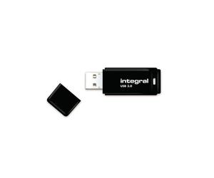 Integral BLACK 3.0 - Clé USB 8Go USB Type-A 3.2 Gen 1, Plastique Noir, 54x18x8mm, Compatible Windows/macOS/Linux