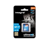 Integral Carte 256GB UHS-II SD V60 Jusqu'à 300MB/s en Lecture et 200MB/s en écriture Carte mémoire SDXC Professionnelle Haute Vitesse