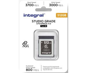 INTEGRAL Carte CFEXPRESS Type B 4.0 512Gb 3700/3000MB/s