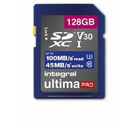 Integral Carte Mémoire 128 Go SDxC Premium Très Haute Vitesse jusqu'à 100 Mo/s en Lecture, 45 Mo/s en Ecriture, Classe 10 V30 UHS-I U3, by Integral Memory