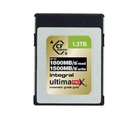 Integral 1.3TB - 1300GB Carte mémoire CFexpress Type B 2.0 12K & 8K RAW et 8K 120 Conçue pour Les caméras cinéma et DSLR - Vitesse d'écriture élevée et soutenue d'au Moins 1500MB/s