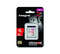 Integral Carte Mémoire CFexpress Type B 2.0 128 Go, 8K RAW et 4K 120 FPS, 1800MB/s Lecture, 1200MB/s Écriture, 450MB/s Écriture Soutenue, Conçue pour Les Cinéastes et Photographes Professionnels