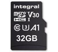 Integral microSDXC 32 Go Premium – 100/30 Mo/s V30 UHS-I U3 + adaptateur SD