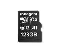 Integral - Carte mémoire flash (adaptateur microSDXC vers SD inclus(e)) - 128 Go - A1 / Video Class V30 / UHS-I U3 / Class10 - microSDXC UHS-I
