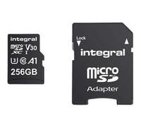 Integral - Carte mémoire flash (adaptateur microSDXC vers SD inclus(e)) - 256 Go - A1 / Video Class V30 / UHS-I U3 / Class10 - microSDXC UHS-I Noir G
