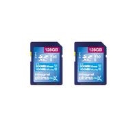 Integral Carte SD UHS-II 128 GB Pack de 2 V60 Jusqu'à 300 Mo/s en Lecture et 100 Mo/s en écriture 1733X SDXC Carte Mémoire Professionnelle Haute Vitesse