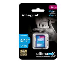 Integral Carte SDXC UltimaPro x3 v60 128GO - Pack