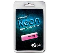 Integral - Clé 16 Go USB 2.0 - Neon - Rose