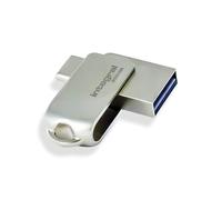 Integral Clé USB 256GB 360-Dual USB 3.2 Gen 1 Type A & USB-C - Transferts à 5Gbps - Plug & Play - Compatible avec PC, Ordinateur Portable, Smartphones, iPhone 15/16, MacBook Pro/Air et iPad Pro