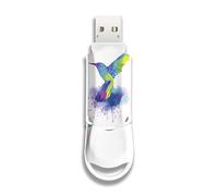 Integral Clé USB 3.2 XPression 128 Go au Design Colibri - Clé USB colorée et éclatante, Stockage Externe pour Le Travail, Les études et Les Loisirs