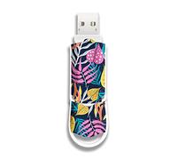 Integral Clé USB 3.2 XPression 128 Go au Design Feuille - Clé USB élégante et éclatante, Stockage Externe pour Le Travail, Les études et Les Loisirs