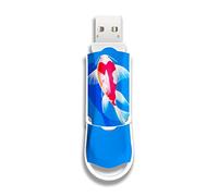 Integral Clé USB 3.2 XPression 128 Go au Design Poisson Koi - Clé USB raffinée et élégante, Stockage Externe pour Le Travail, Les études et Les Loisirs