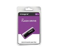 Integral - Clé USB - 32 Go - USB 2.0 - noir