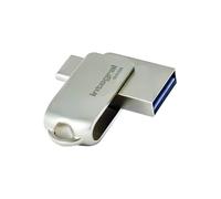 Integral Clé USB 64GB 360-Dual USB 3.2 Gen 1 Type A & USB-C - Transferts à 5Gbps - Plug & Play - Compatible avec PC, Ordinateur Portable, Smartphones, iPhone 15/16, MacBook Pro/Air et iPad Pro