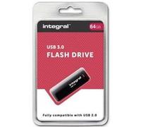 Integral Clé USB Drive USB 3.0 64 Go Noire