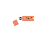 Integral 32GB USB2.0 DRIVE NEON ORANGE, 32 Go, USB Type-A, 2.0, 12 Mo/s, Casquette, Orange INFD32GBNEONOR