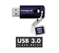 Integral Crypto Dual - Clé USB - chiffré - FIPS 140-2 Level 3 - 32 Go - USB 3.0