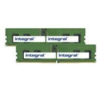 Integral - DDR5 - kit - 16 Go: 2 x 8 Go - DIMM 288 broches - 4800 MHz / PC5-38400 - mémoire sans tampon