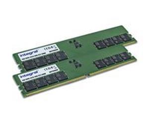 Integral - DDR5 - kit - 16 Go: 2 x 8 Go - DIMM 288 broches - 4800 MHz / PC5-38400 - mémoire sans tampon
