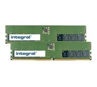 Integral - DDR5 - kit - 32 Go: 2 x 16 Go - DIMM 288 broches - 4800 MHz / PC5-38400 - CL40 - 1.1 V - mémoire sans tampon - on-die ECC G