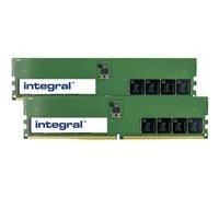 Integral - DDR5 - kit - 64 Go: 2 x 32 Go - DIMM 288 broches - 4800 MHz / PC5-38400 - mémoire sans tampon