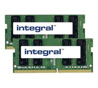 Integral DRA26S8K2/64G-IN Lot de 2 modules de mémoire DDR4, capacité 32 Go, facteur de forme SO-DIMM 260 broches, vitesse 2666 MHz/PC4-21300, 30 mm x 69,7 mm, sans tampon