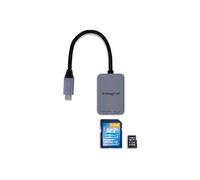 Integral DUAL SLOT - Lecteur de carte (SD, TransFlash, microSD, SDHC, microSDHC, SDXC, microSDXC) - UHS-II / Video Class V60 / Video Class V90 -