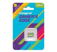 Integral Gamer's Edge - Carte mémoire flash (adaptateur microSDXC vers SD inclus(e)) - 64 Go - Video Class V30 / UHS-I U3 - microSDXC UHS-I U3