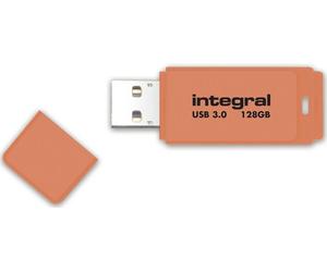 Integral INFD128GBNEONOR3.0 lecteur USB flash 128 Go USB Type-A 3.2 Gen 1 (3.1 Gen 1) Orange