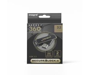 Integral INFD32GB360SEC3.0 lecteur USB flash 32 Go USB Type-A 3.2 Gen 1 (3.1 Gen 1) Noir, Or